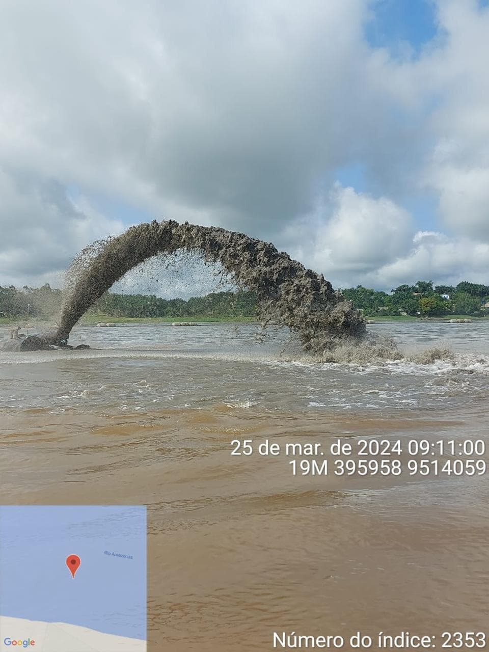 Dragagem na Hidrovia do Rio Tapajós (Travessia BR-230)